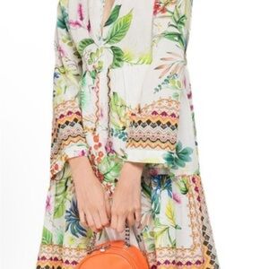 Replay Multicolor Floral Long Sleeve Dress